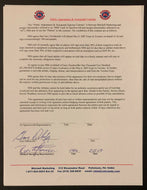 2007 Gary Dornhoefer Signed Contract NHL Flyers Mitchell Marketing Appearances