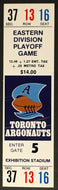 1986 CFL Football Ticket Eastern Finals Payoffs CNE Stadium Toronto Argonauts