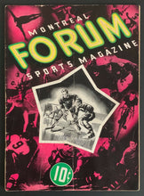 Load image into Gallery viewer, 1946 Montreal Forum Game 1 Stanley Cup NHL Hockey Program Canadiens vs Bruins
