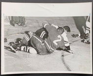 1962 Maple Leaf Gardens Stanley Cup Finals Press Photo Blackhawks vs Maple Leafs