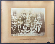 Load image into Gallery viewer, 1896 Vintage Royal Canadian Bicycle Club Cabinet Photo Dunlop Trophy Winners
