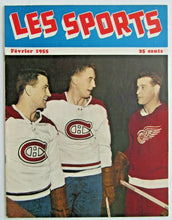 Load image into Gallery viewer, 1955 LES Sports Magazine Hockey Issue Gordie Howe Jean Beliveau Bernie Geoffrion
