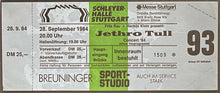 Load image into Gallery viewer, 1984 Jethro Tull In Concert Full Ticket Schleyer-Halle Germany icert EX NM 6.5
