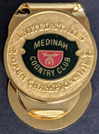 1990 PGA US Open Championship Money Clip Medinah Country Club Golf Vintage