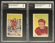 Load image into Gallery viewer, 1952-53 Parkhurst Hockey Cards Full Set NHL Horton Rookie RC Graded x10 KSA 1-4
