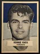 1959 General Mills Wheaties CFL Football Ronnie Knox Toronto Argonauts Card Rare