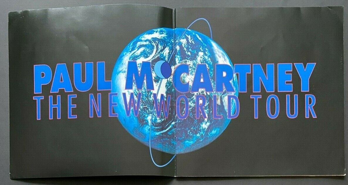 1993 Paul McCartney The New World Tour Concert Program Beatles