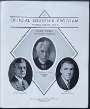 Load image into Gallery viewer, 1937 World Series Game 5 Official Program Yankee Stadium New York Giants MLB
