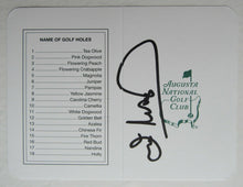 Load image into Gallery viewer, 1998 Masters Champion Ian Woosnam Autographed Augusta National Club Scorecard
