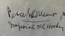 Load image into Gallery viewer, 1938 Vintage Signed NHA Hockey NHL Player Broadcaster Percy LeSueur Autographed
