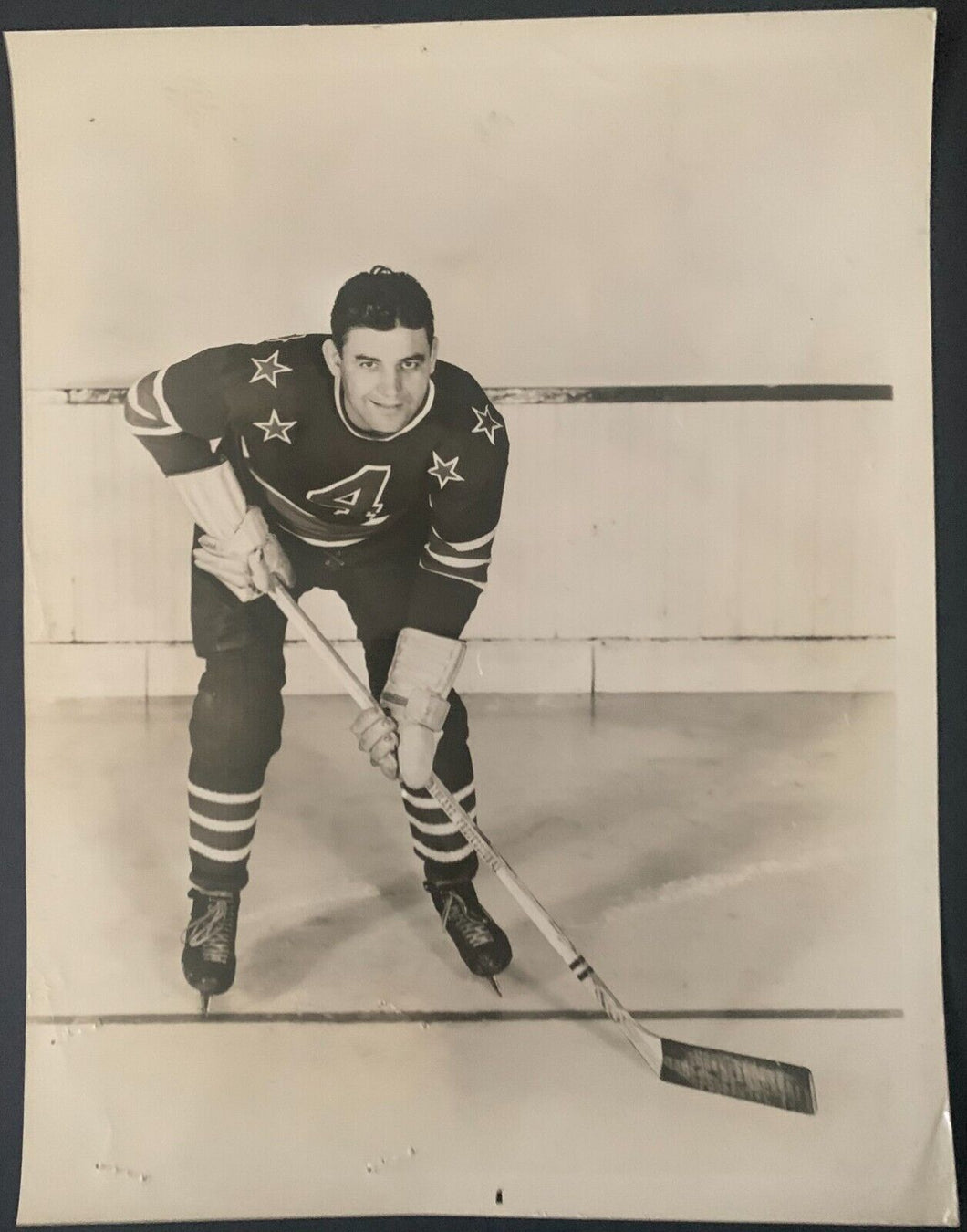 Circa 1940 Vintage Photo Babe Pratt Hockey Hall of Fame Leafs Rangers NHL Hockey