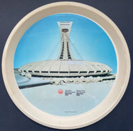 1976 Vintage Montreal XXI Summer Olympics Plastic Tray Olympic Stadium