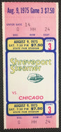 1975 WFL Football Ticket Shreveport Steamer vs Chicago Winds Game 3