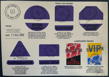 Load image into Gallery viewer, 1992 Dire Straits Backstage Pass Authentication Sign Hamilton Copps Coliseum
