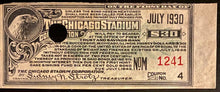 Load image into Gallery viewer, 1930 Vintage Bond Coupon Chicago Stadium Bulls Blackhawks NBA NHL Arena No. 1241
