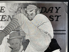 Load image into Gallery viewer, Ltd Ed Silver Foil Copy Norman Rockwell 100th Year of Baseball 1939 Cover Print
