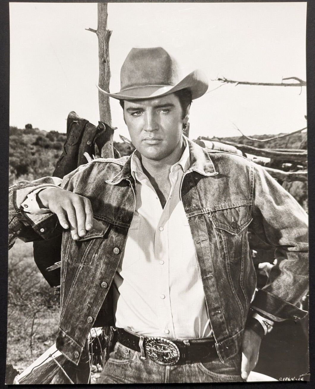 1967 Type 1 Studio Photograph Elvis Presley On Set 