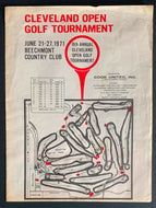 1971 Cleveland Open Beechmont Country Club Golf PGA Tournament Pairing Sheet Vtg