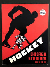 Load image into Gallery viewer, 1951 Chicago Stadium HKY Program Montreal Canadiens vs Chicago Blackhawks NHL

