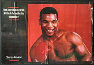 Vintage Boxing Poster Featuring Mike Tyson Stereo Review Promotion