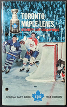 Load image into Gallery viewer, 1967/68 Toronto Maple Leafs Official Fact Book NHL Hockey Media Guide Beliveau
