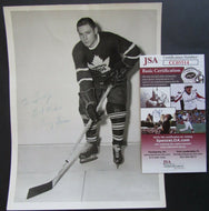 Toronto Maple Leafs Fern Flaman Autographed Turofsky Photo Signed JSA Authentic