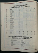 Load image into Gallery viewer, October 13th 1979 Gretzky Messier 1st NHL Game In Edmonton Hockey Program Oilers

