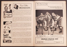 Load image into Gallery viewer, 1944 Boston Garden NHL Program Detroit Red Wings vs Boston Bruins Hockey
