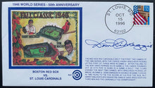Load image into Gallery viewer, Dom Dimaggio Autographed First Day Cover 50th Anniversary 1946 World Series COA
