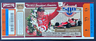 2009 Indy 500 Full Ticket Indianapolis Motor Speedway Scott Dixon IndyCar VTG