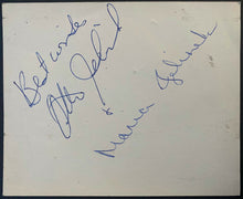 Load image into Gallery viewer, Original 1962 World Champion Figure Skaters Otto + Marie Jelinek Signed Photo

