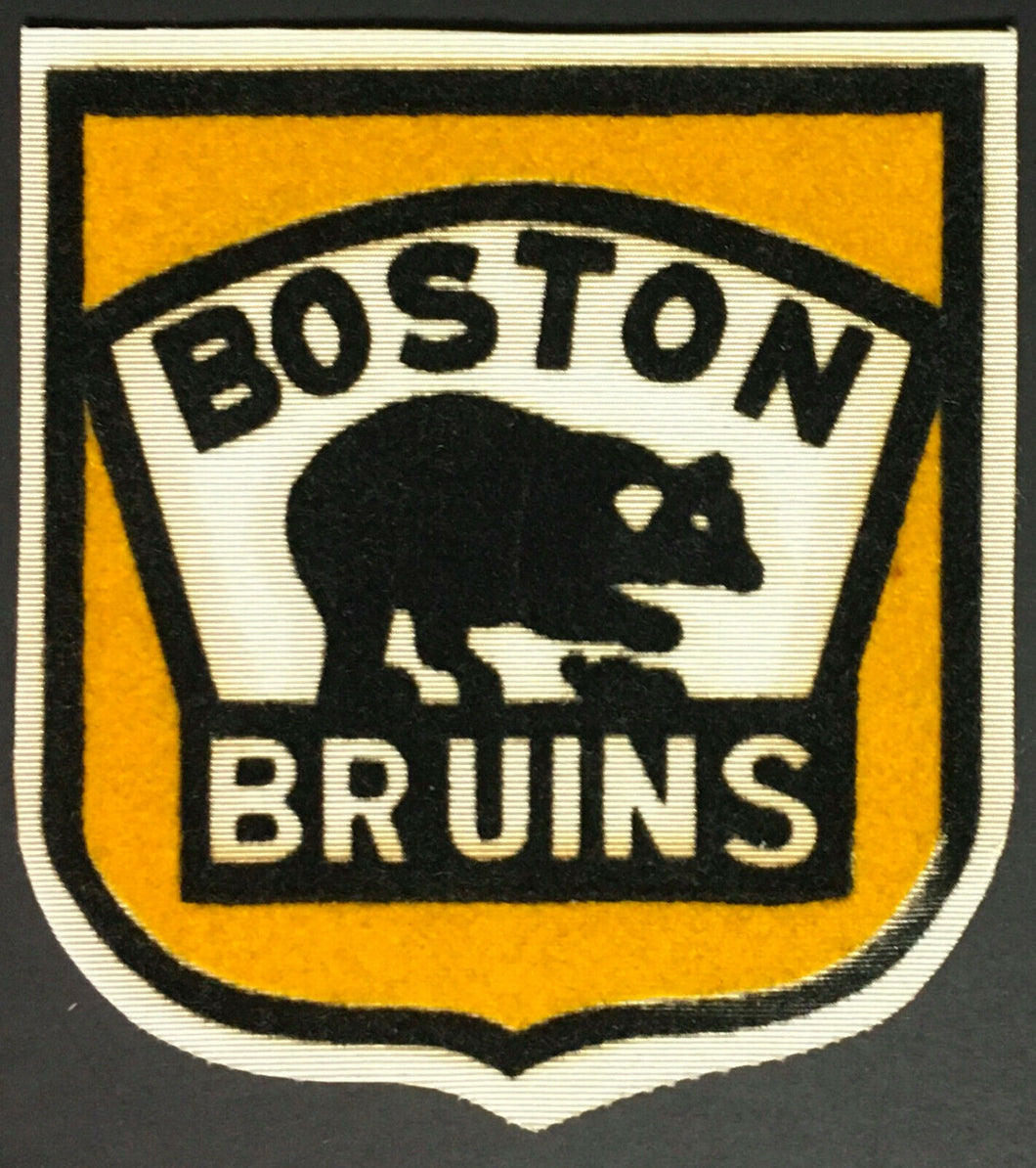 1940's Boston Bruins NHL Hockey Jersey Crest Vintage Old Unused