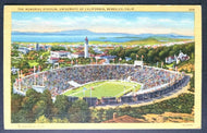 1930's University of California Memorial Stadium Berkley Postcard  Vintage