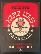 Load image into Gallery viewer, 1949 Maple Leaf Stadium International League Baseball Program Leafs vs Bisons
