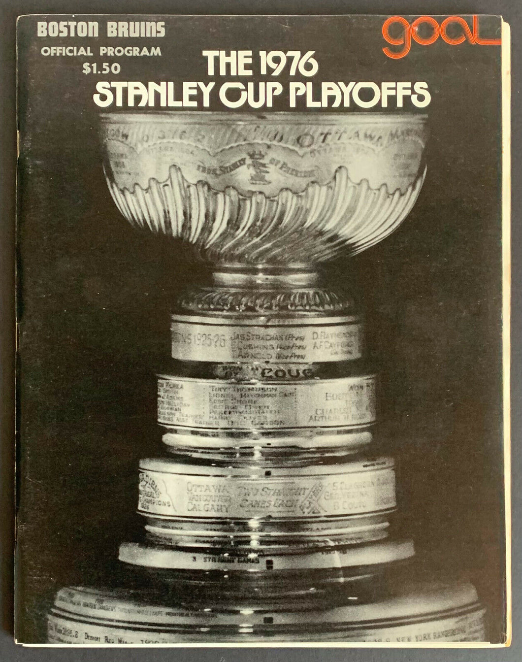 1976 Boston Garden Stanley Cup Playoff Program Game 5 Quarter Final Bruins