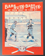 1928 Babe Ruth Sheet Music Book Vintage MLB Baseball New York Yankees