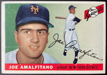 Load image into Gallery viewer, 1955 Topps Baseball #144 Joe Amalfitano New York Giants Vintage MLB Card
