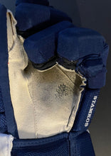Load image into Gallery viewer, 2022 Steven Stamkos Playoff Game Worn Bauer Gloves Photo Matched Tampa Bay NHL
