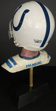 Load image into Gallery viewer, Peyton Manning Autographed Colts Mini Helmet + Bust Signed NFL Football Fanatics
