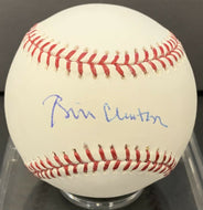 President Bill Clinton Autographed MLB Baseball Signed Sweet Spot Museum LOA