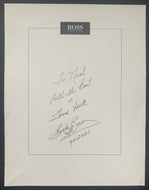 2001 Bobby Baun Toronto Maple Leafs Signed Index Card Vintage Autographed NHL