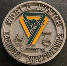 Load image into Gallery viewer, 1988 World Junior Lacrosse Championships Australia VIP Medal
