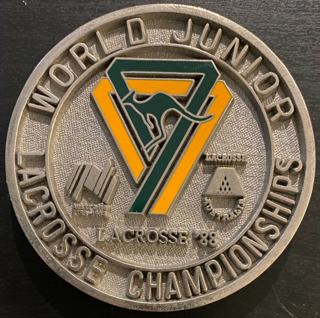 1988 World Junior Lacrosse Championships Australia VIP Medal