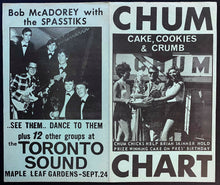 Load image into Gallery viewer, Rare Chum Radio Survey Error Chart x2 Sept 1966 Vintage Beatles #1 Donovan #2

