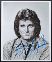 Load image into Gallery viewer, Michael Landon Autographed Signed B&amp;W Photo Celebrity Actors Movies Vintage COA
