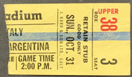 International Soccer Italy vs Argentina Football Ticket Varsity Stadium Toronto