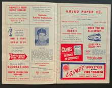 Load image into Gallery viewer, 1948 Rochester Red Wings Baseball Scorecard AAA Program vs Newark Bears
