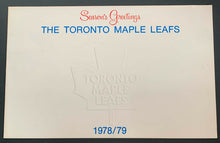 Load image into Gallery viewer, 1978-79 Toronto Maple Leafs Season's Greetings NHL Hockey Christmas Card
