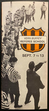Load image into Gallery viewer, 1960s Vern Buffey Hockey Referee School Brochure NHL Ref Bruce Hood Collection
