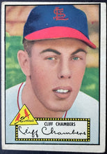 Load image into Gallery viewer, 1952 Topps Baseball Cliff Chambers #68 St. Louis Cardinals MLB Card Black Back
